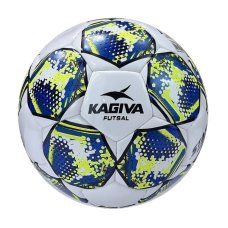 Bola Futsal Kagiva Star Costurada a Mão - Branco e Azul
