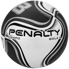 Bola de Futebol Campo Penalty 8 X - Branco e Preto