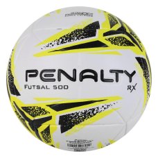 Bola de Futsal Penalty RX 500 XXIII - Branco e Amarelo