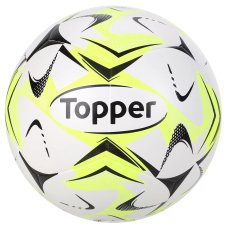 Bola de Futebol Society Topper Slick Colorful - Amarelo Fluorescente