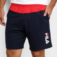 Bermuda Fila Comfort Colors Masculina - Marinho e Vermelho