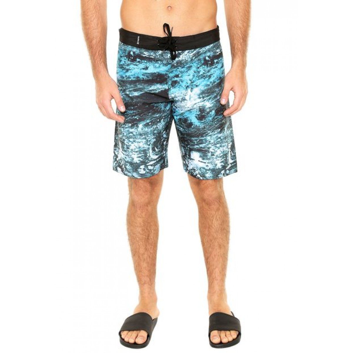 bermuda hurley azul e rosa