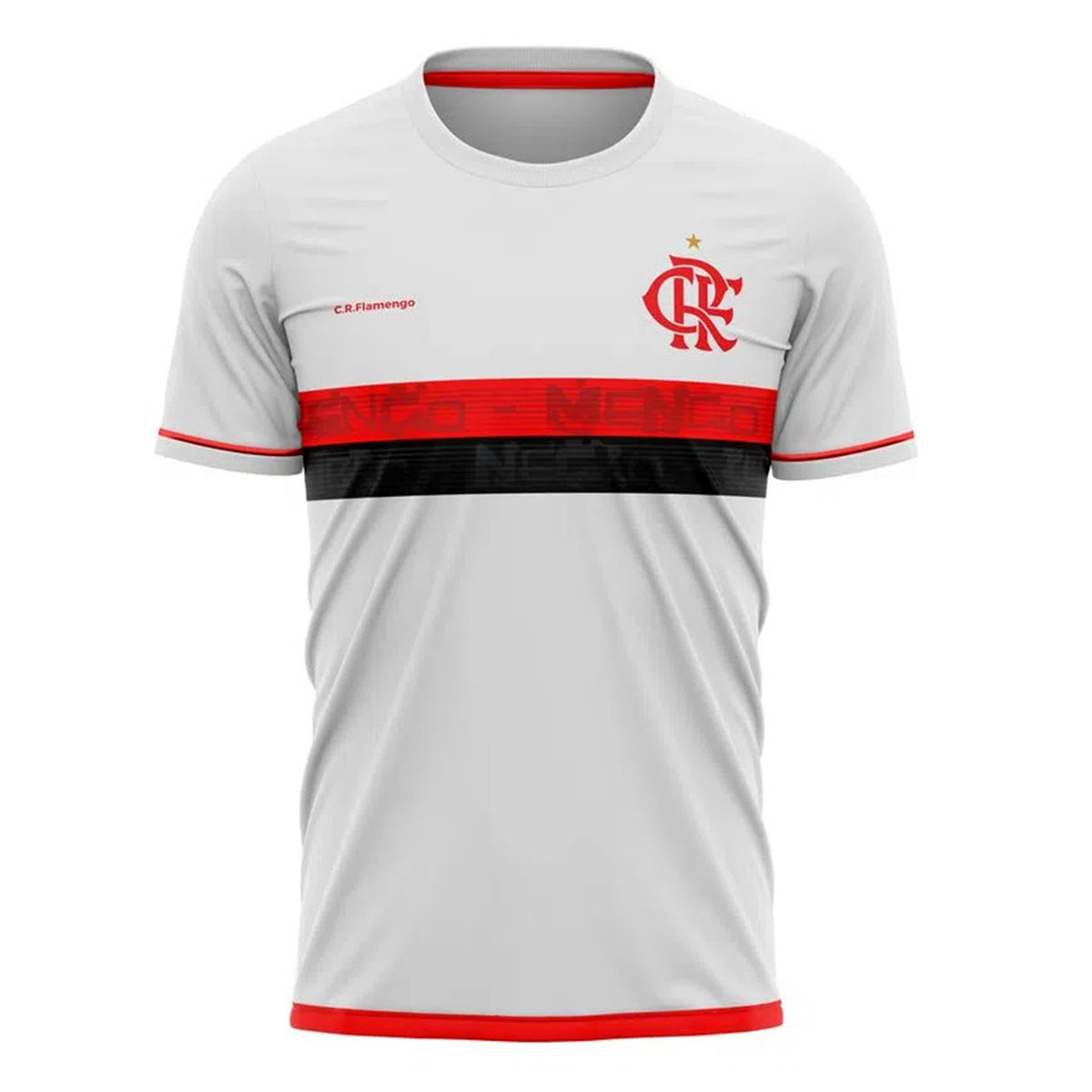 Camisa do Flamengo Original Masculina Listrada Braziline FC - Vermelho