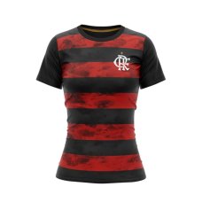 Camiseta Flamengo Arbor Feminina - Preto e Vermelho