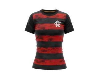 Camiseta Flamengo Arbor Feminina - Preto e Vermelho
