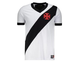 Camiseta Vasco Expresso Masculina - Branco e Preto