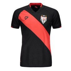 Camisa Dragão Premium Atlético Goianiense Jogo 3 Masculina - Preto e Vermelho