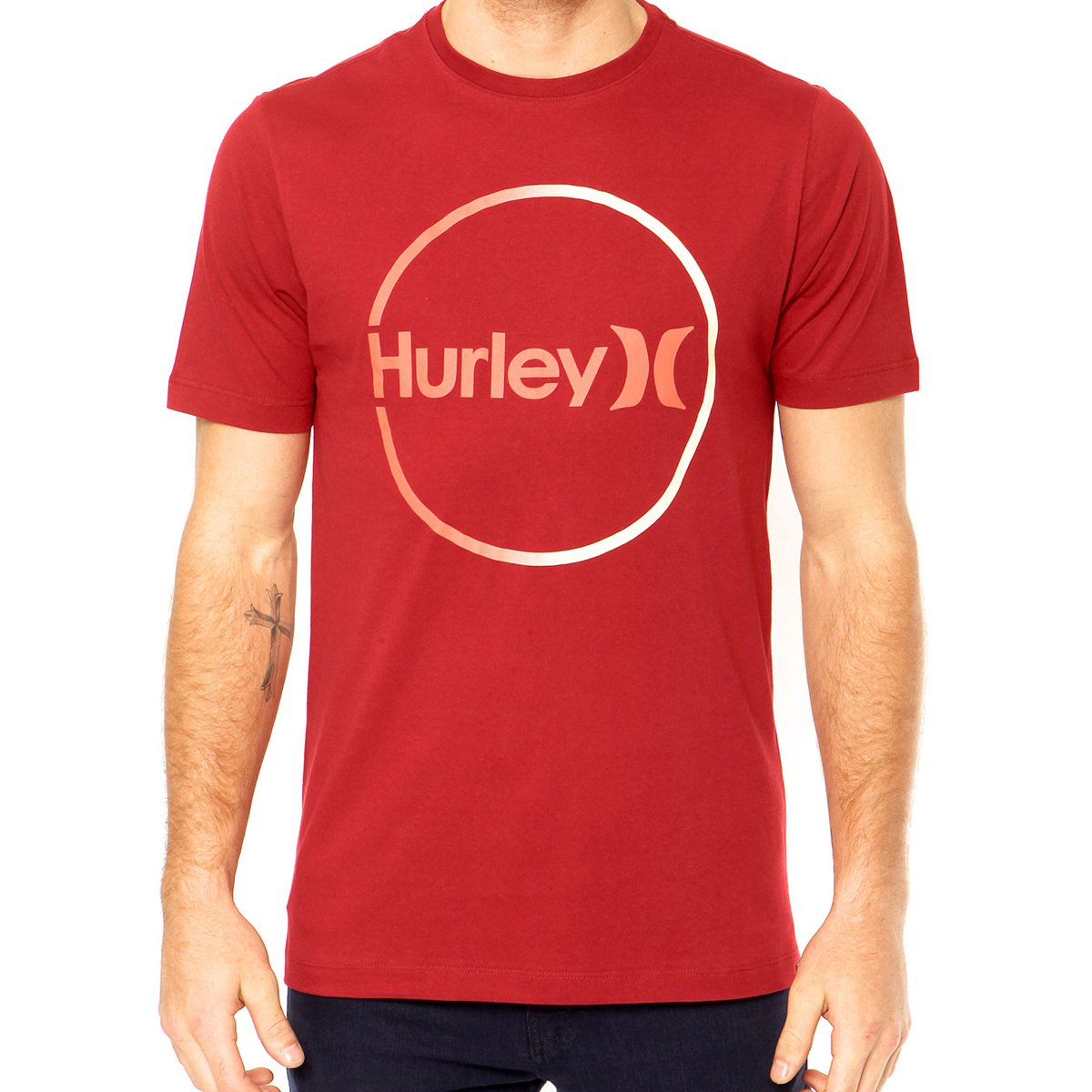 red and black long sleeve shirt