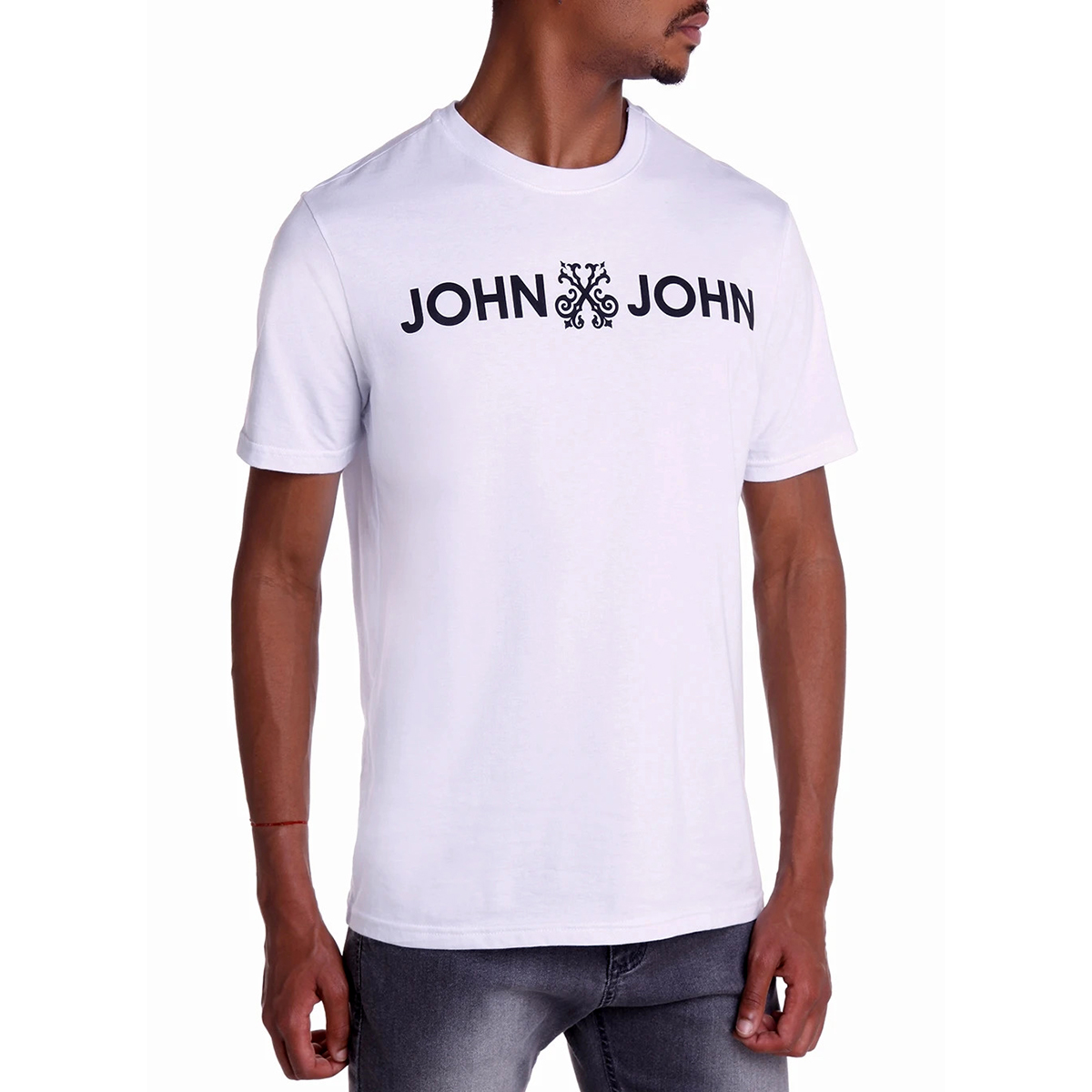 Camiseta John John Basic Logo Masculina Branco - Compre Agora