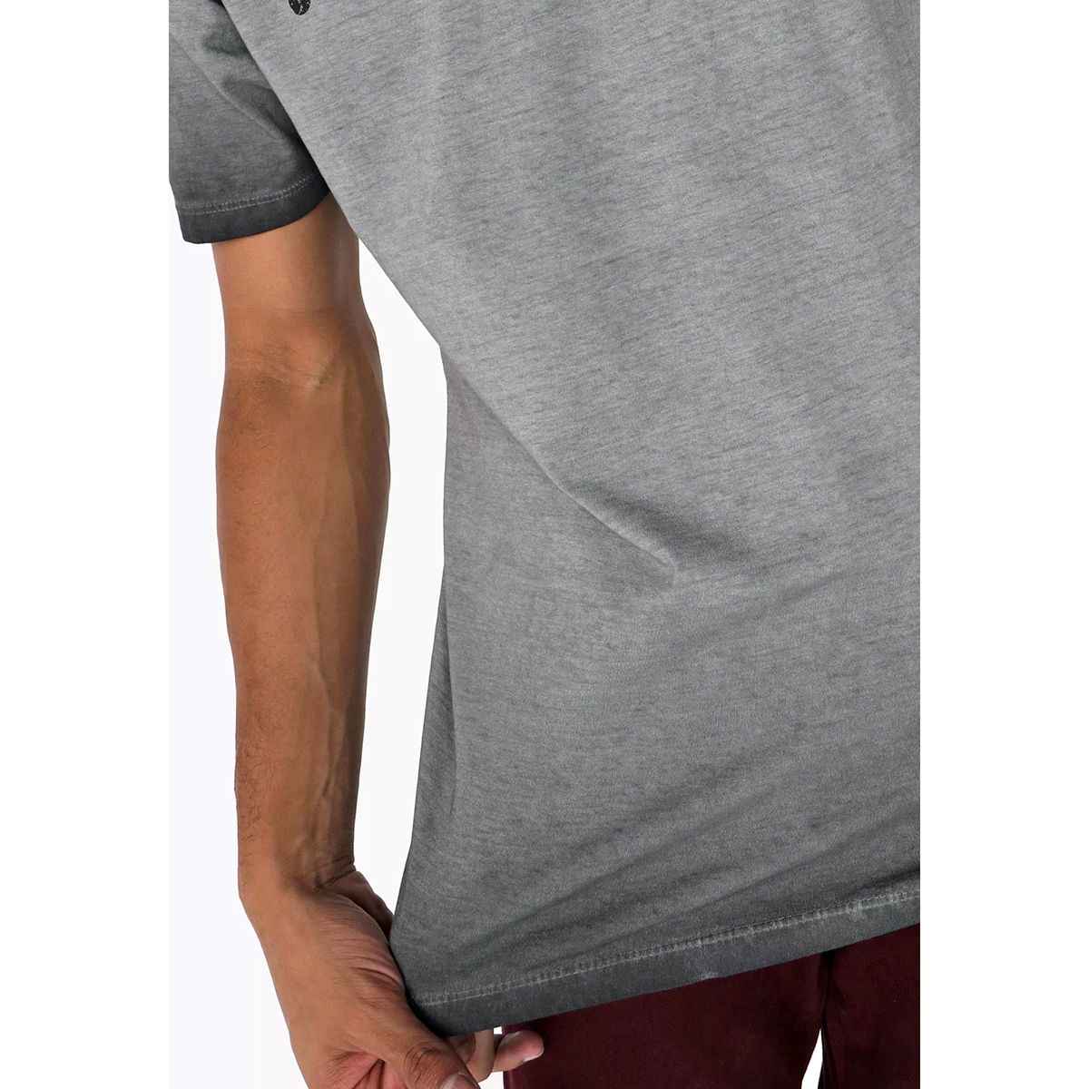 Camiseta John John Basic Logo Mescla Masculina Cinza - Compre Agora