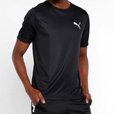 Camiseta Puma Active Small Logo Masculina - Preto
