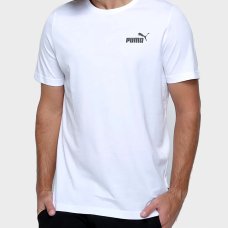 Camiseta Puma Essentials Small Logo Masculina - Branco