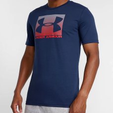 Camiseta Under Armour Boxed Sportstyle Masculina - Marinho e Vermelho