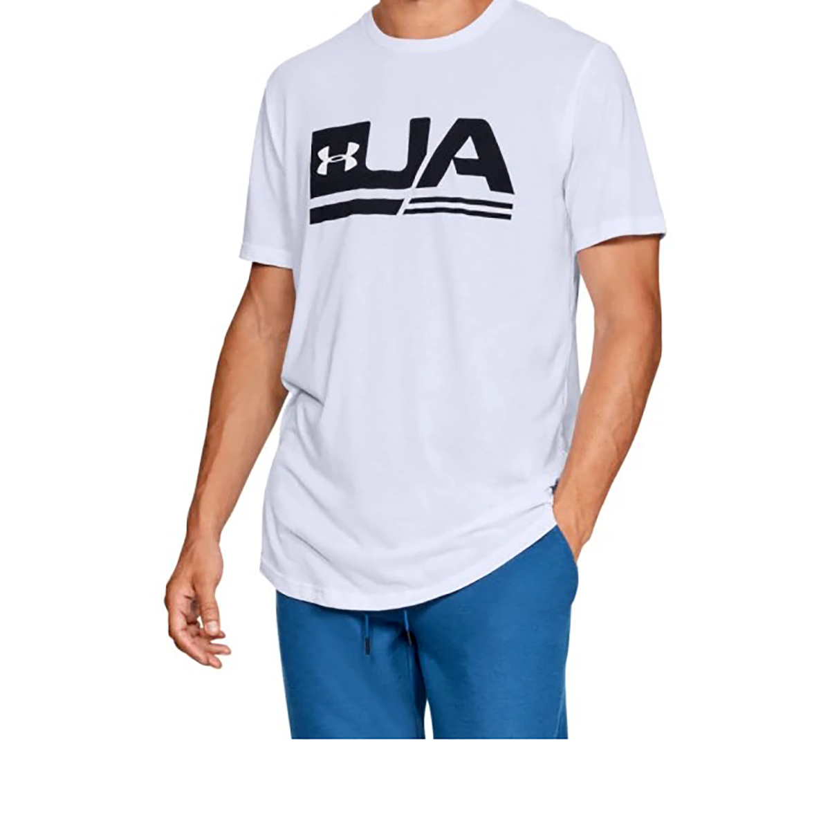 Camiseta Under Armour Logo TSH Masculina Branco - Compre Agora