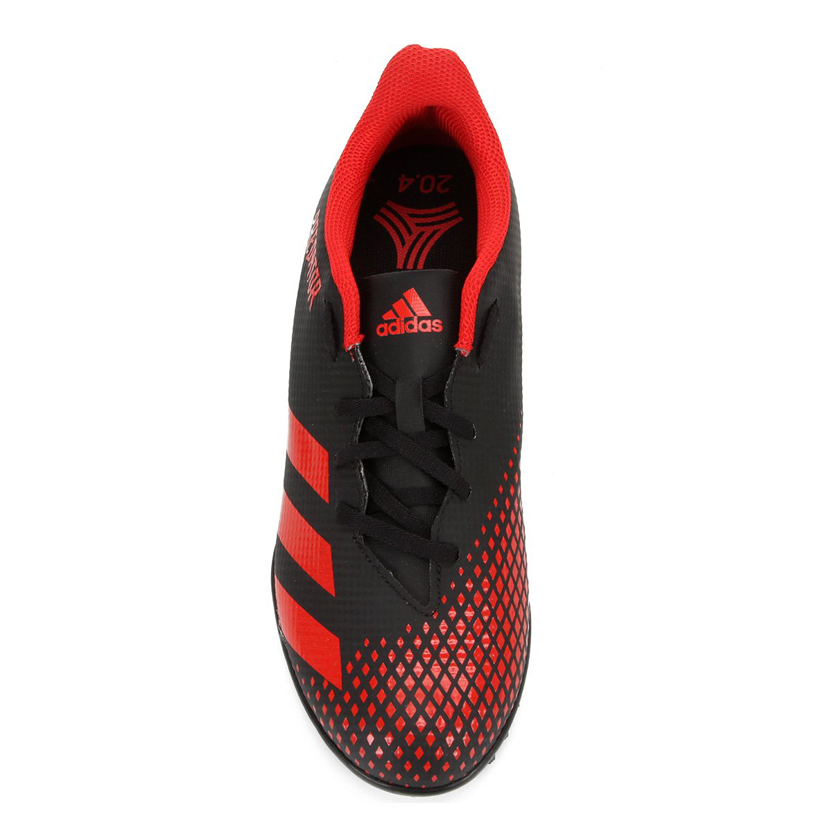 chuteira adidas predator vermelha e preta