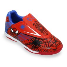 Chuteira Infantil Futsal Dray Marvel Homem Aranha - Azul e Vermelho