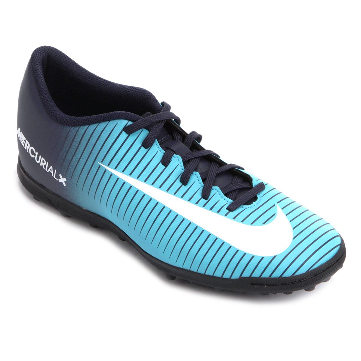 chuteira nike azul mercurial