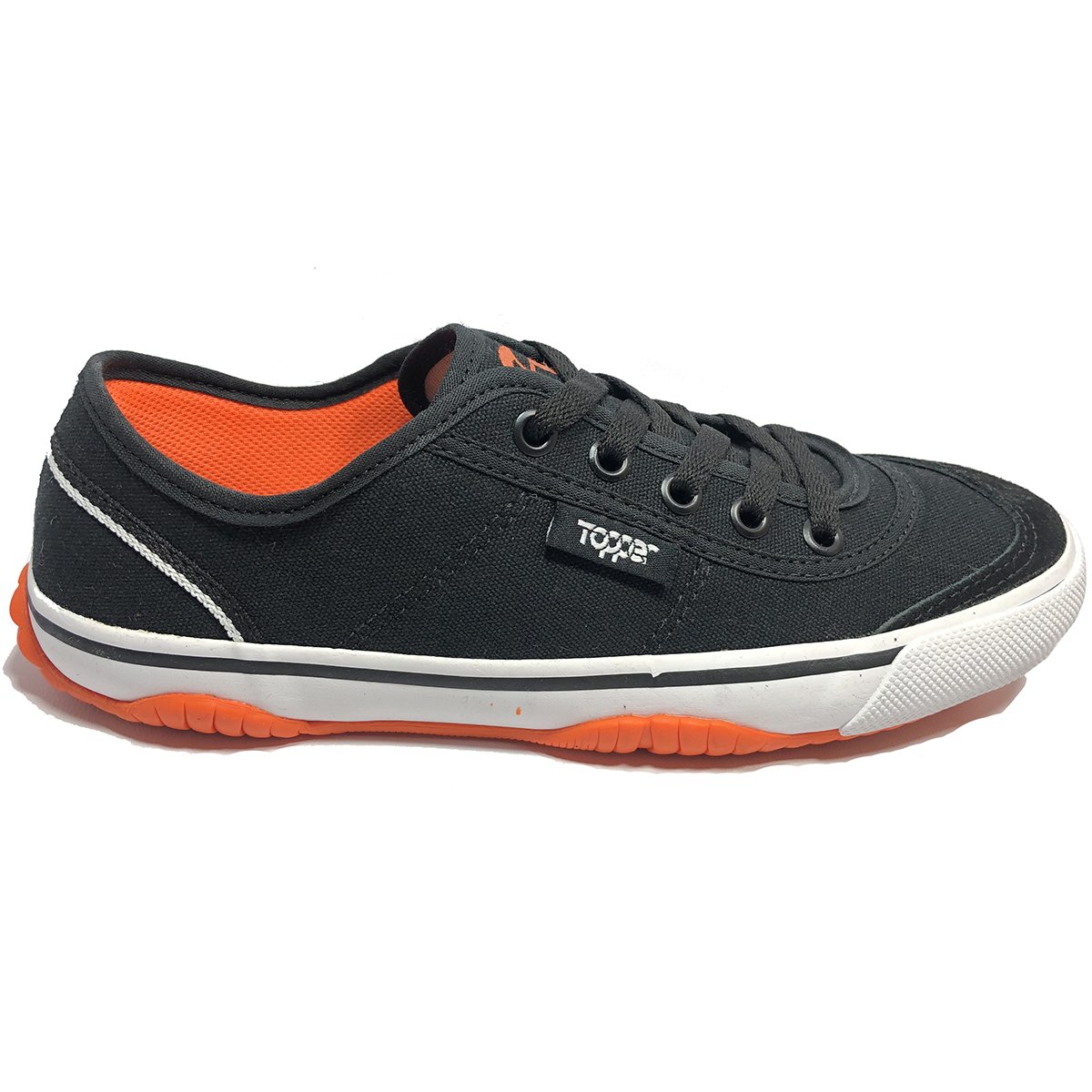 tenis futsal topper laranja