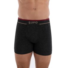 Cueca Boxer Lupo Sem Costura - Preto