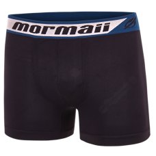 Cueca Boxer Mormaii Logo Elástico Masculina - Preto e Azul