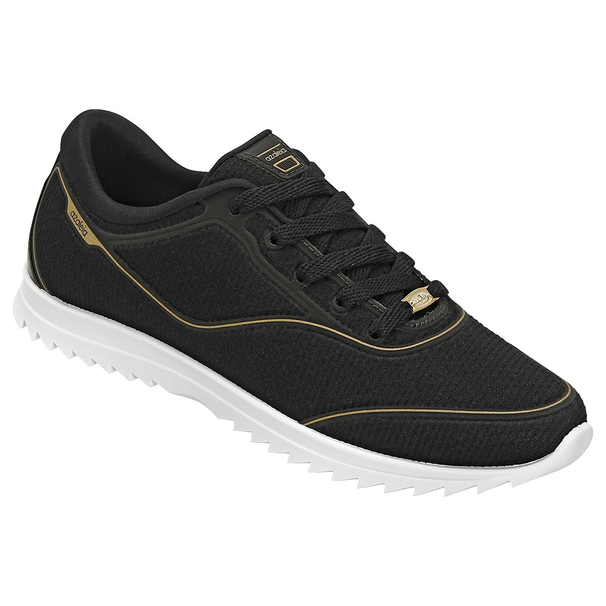 tenis azaleia preto feminino