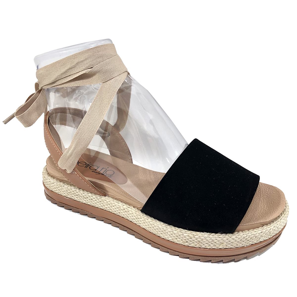 sandália beira rio espadrille caramelo