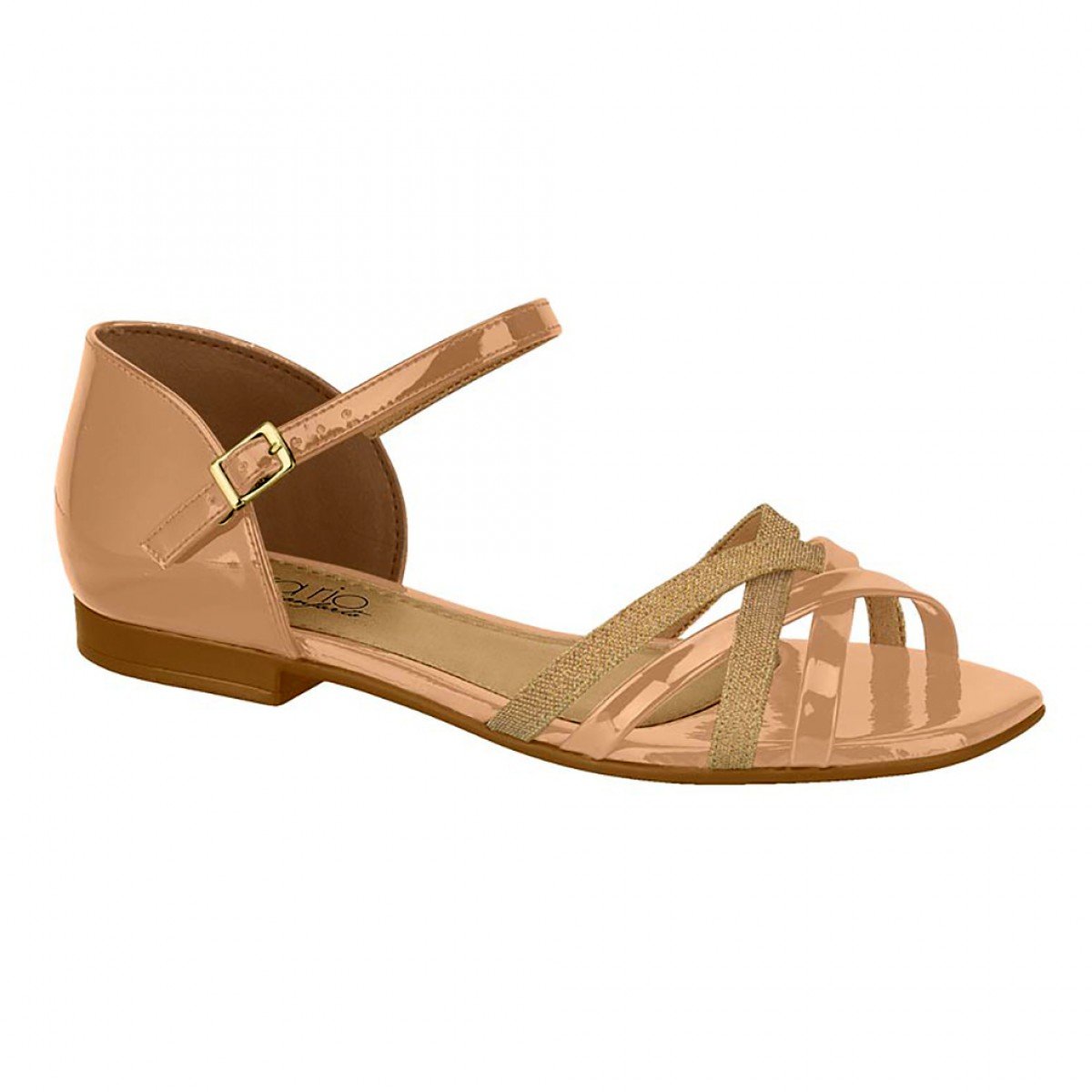 rasteira beira rio tira larga verniz