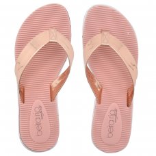 Chinelo Beira Rio Conforto Metalizado - Rosa