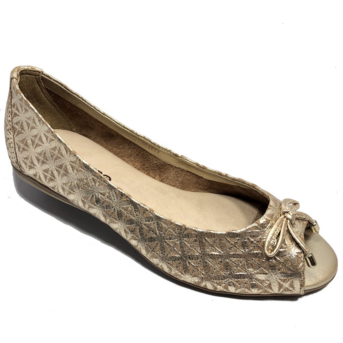 Sapatilha Bottero Laço Feminina Dourada - Compre Agora | Cabana Magazine