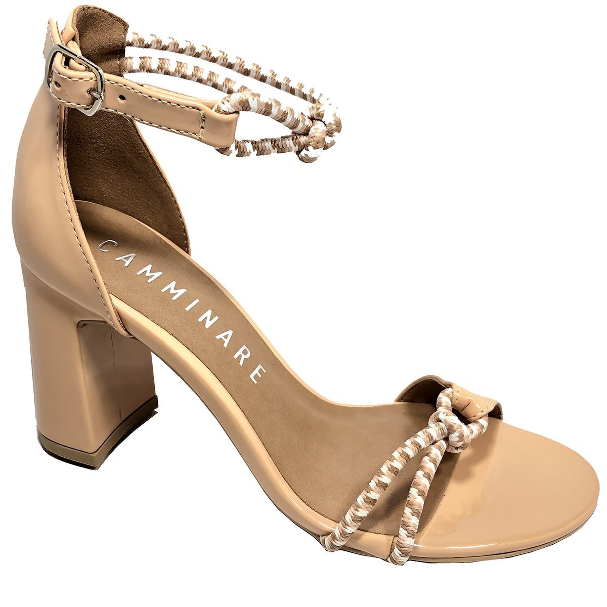 sandalia salto grosso social