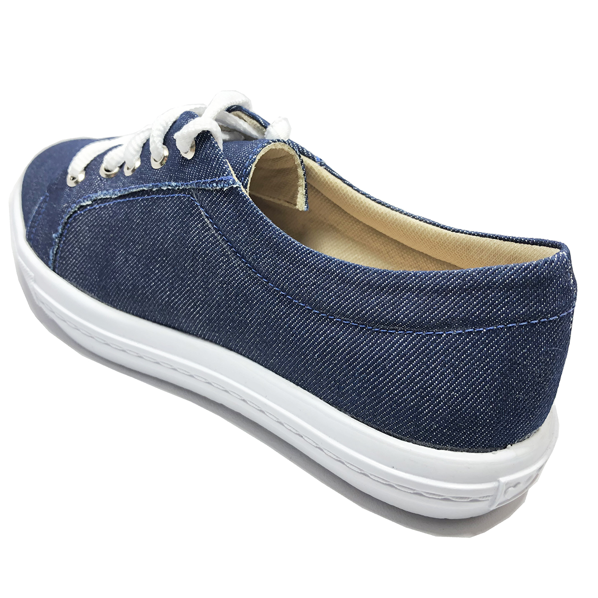 tenis casual azul feminino