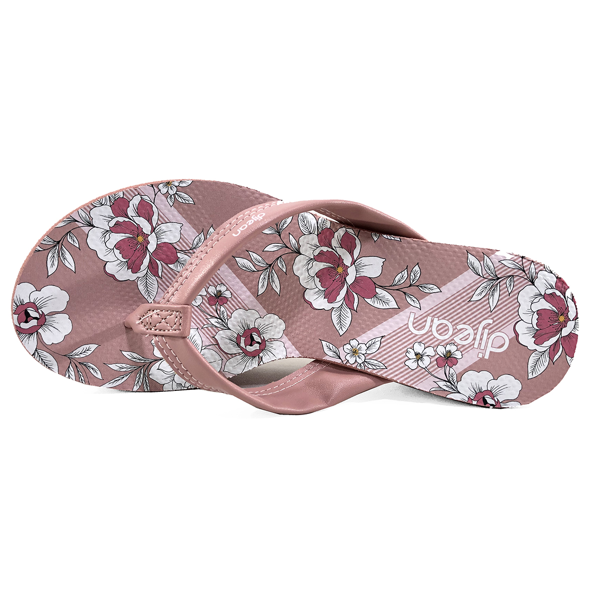 rasteira floral fivela dijean