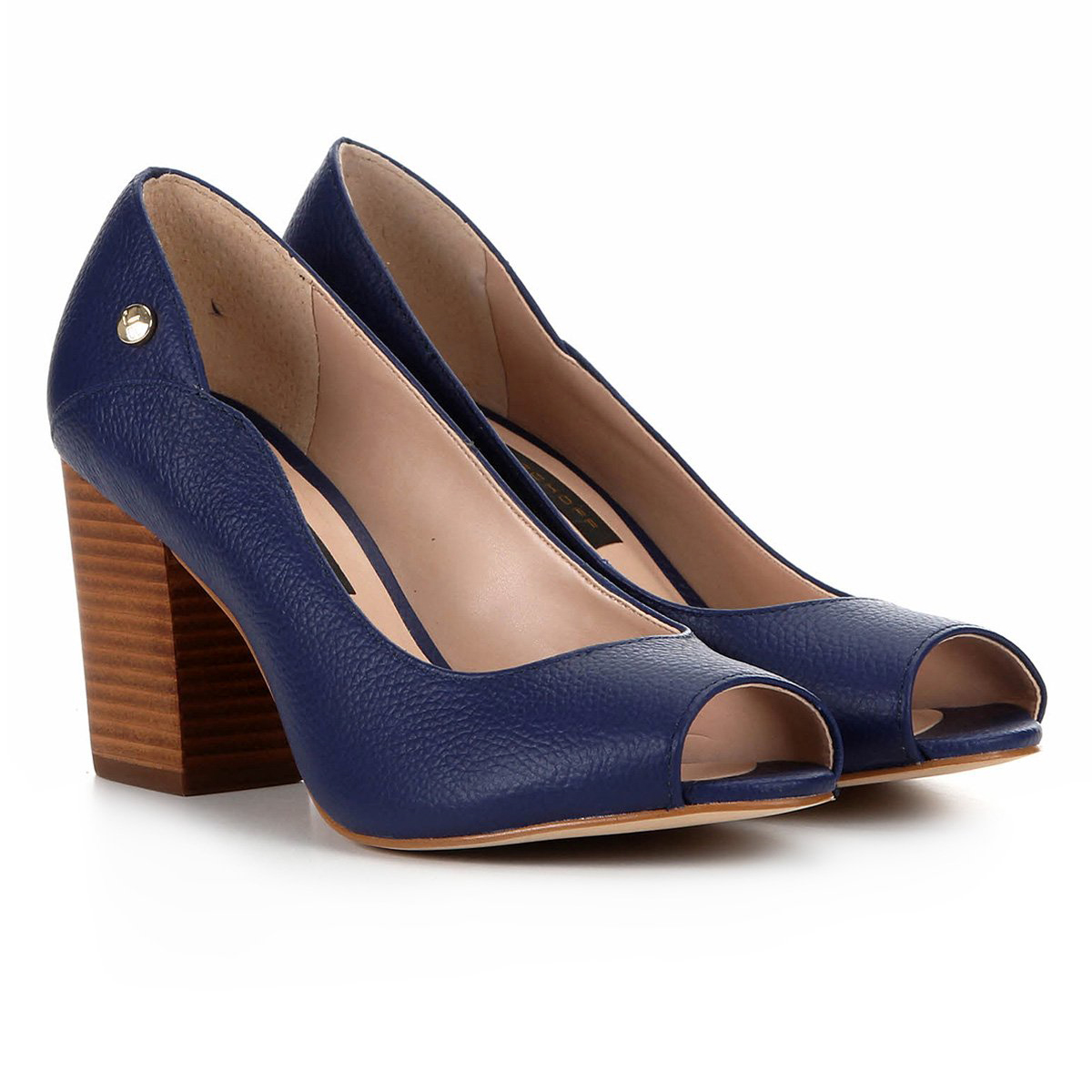 peep toe marinho
