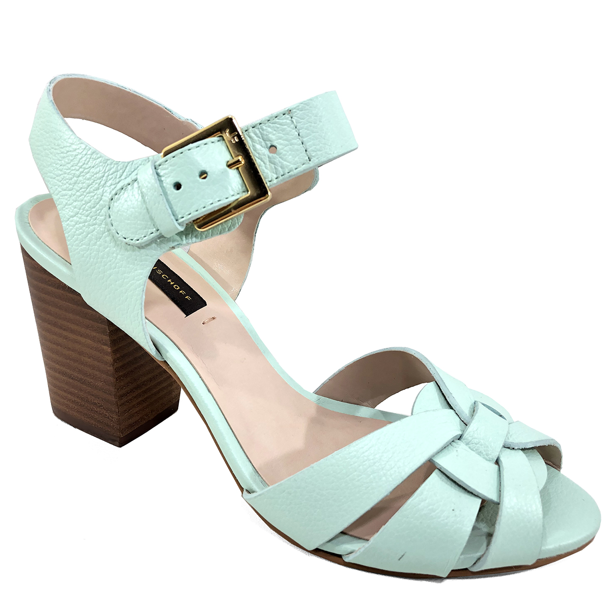 sandalia verde agua