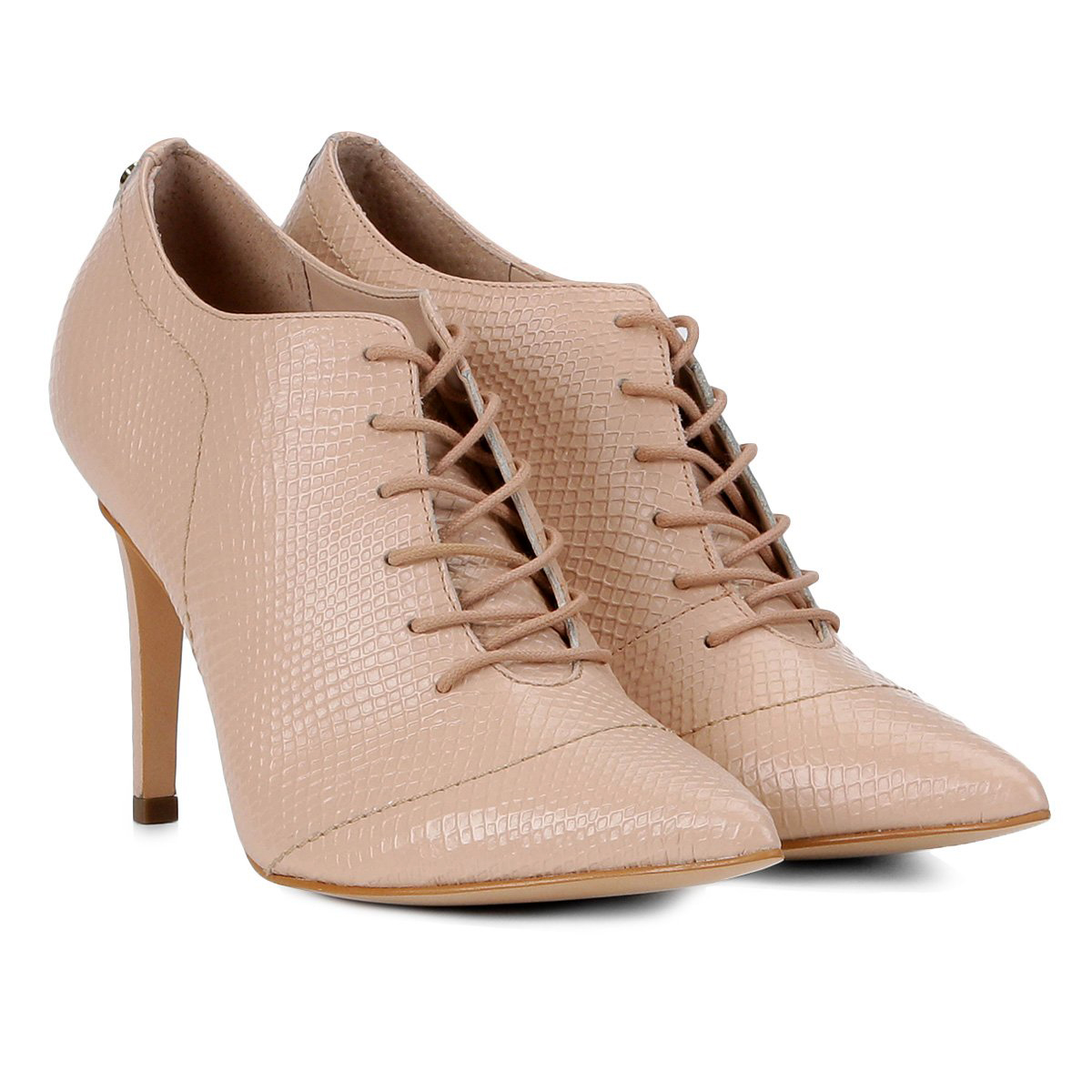 ankle boot com cadarço