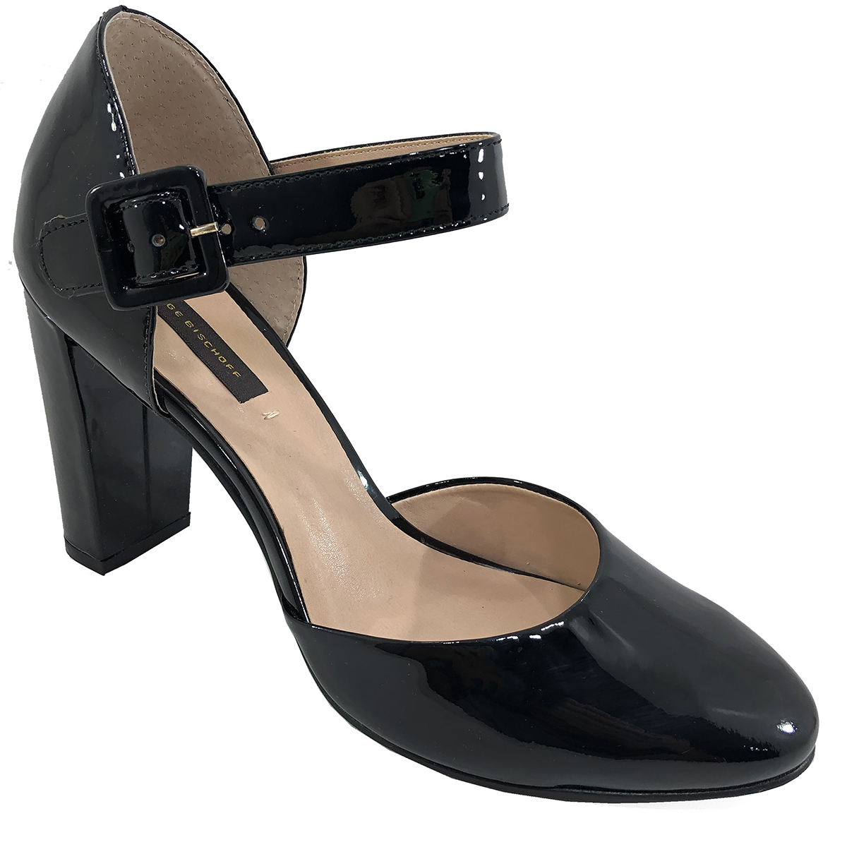 Scarpin Couro Jorge Bischoff Boneca Verniz Feminino Preto - Compre Agora |  Cabana Magazine