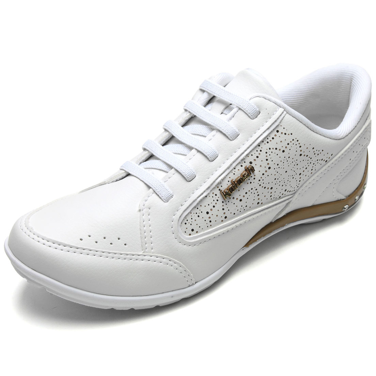 tenis kolosh branco com strass