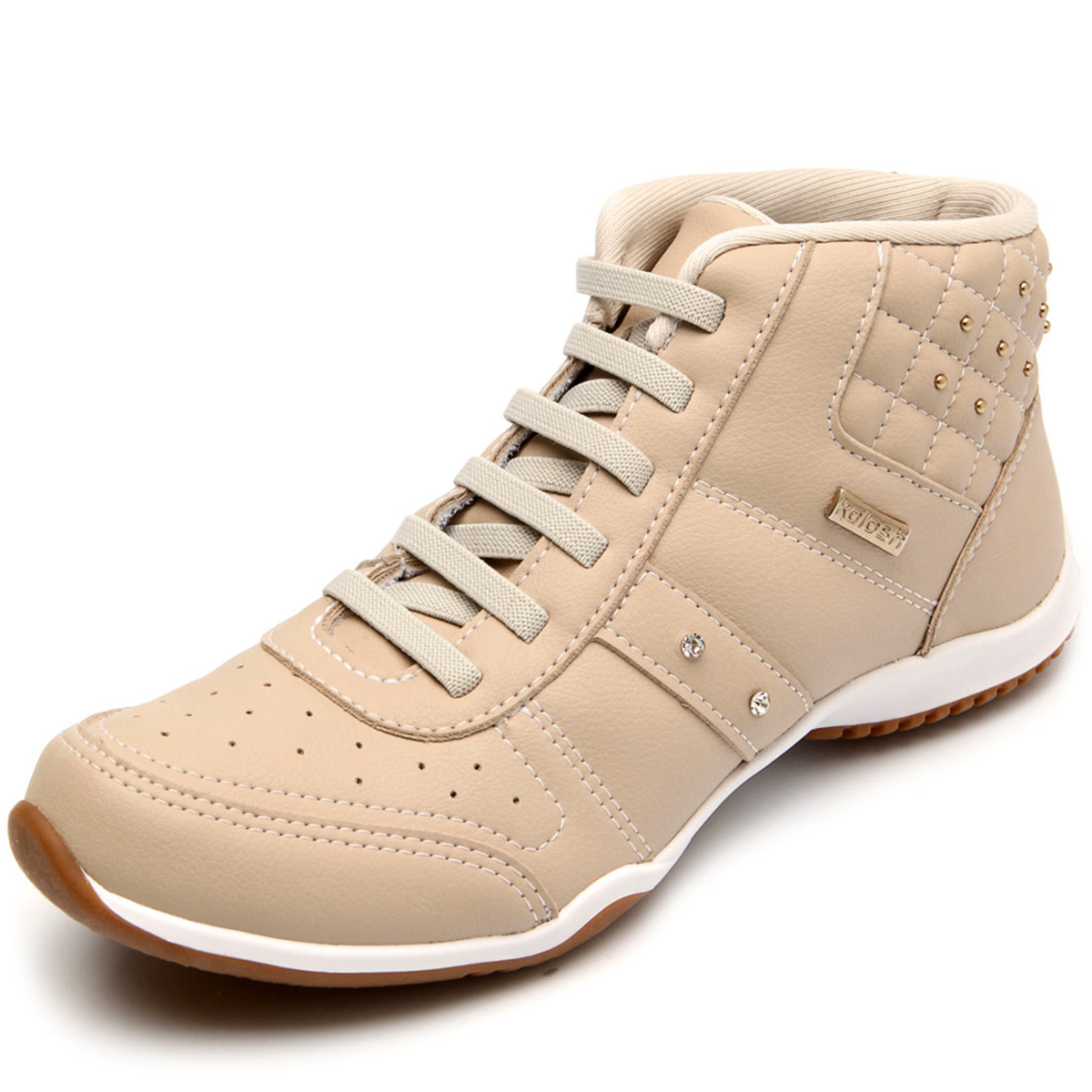 tenis kolosh cano alto rosa