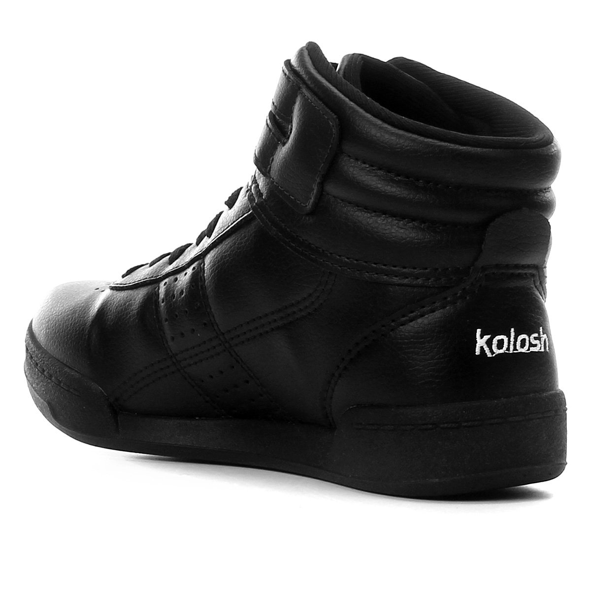 tenis cano alto feminino todo preto