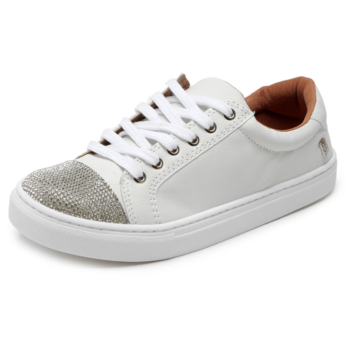 tenis branco feminino com strass