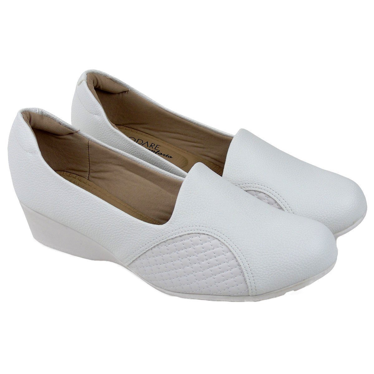 sapato de enfermagem branco feminino