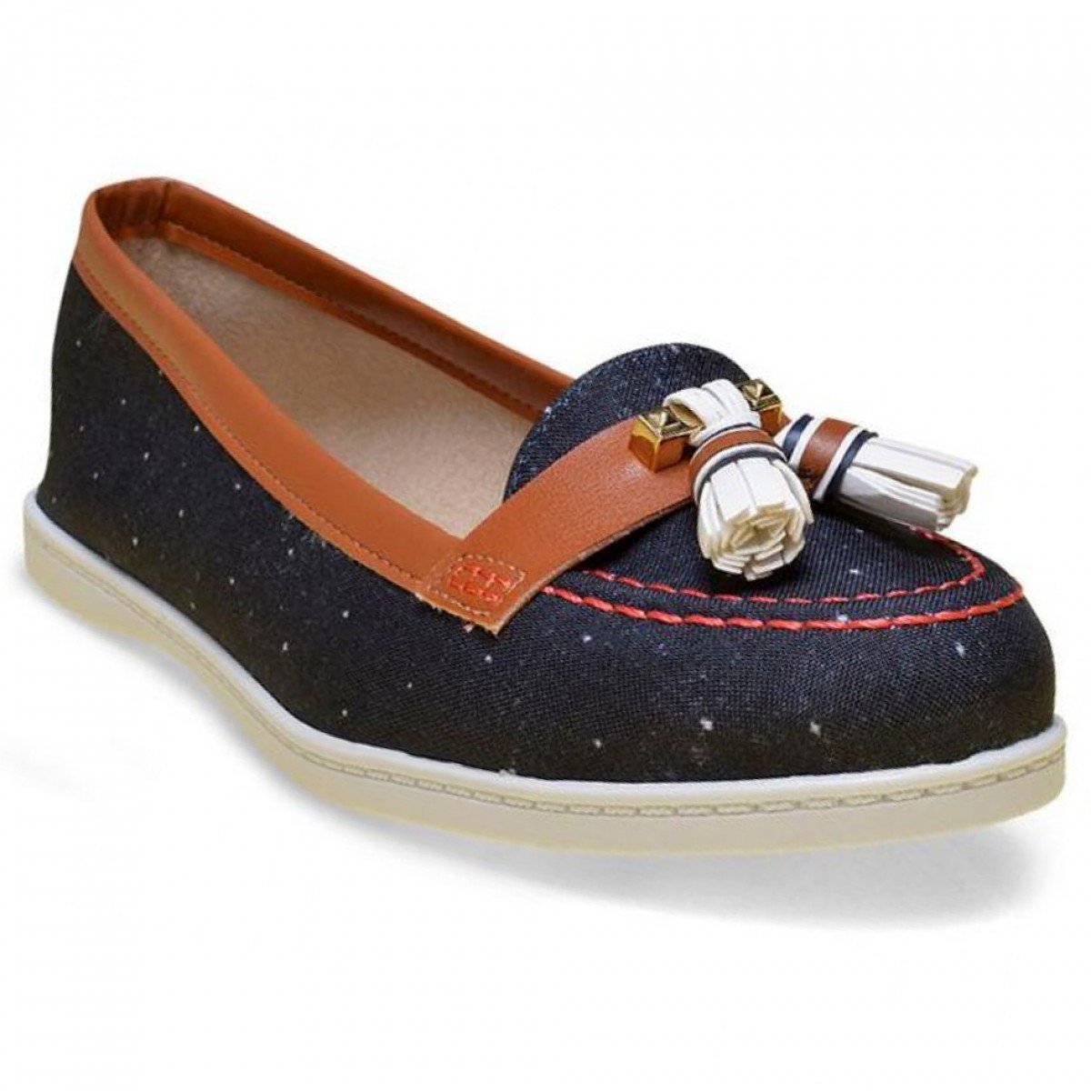 mocassim feminino marrom