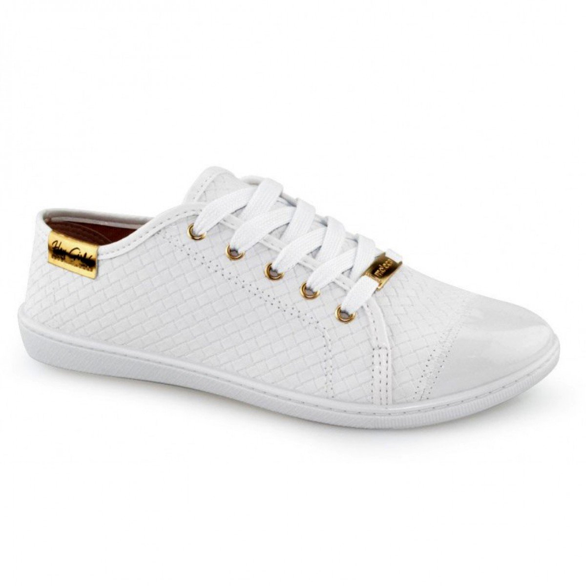 sapatenis branco feminino moleca