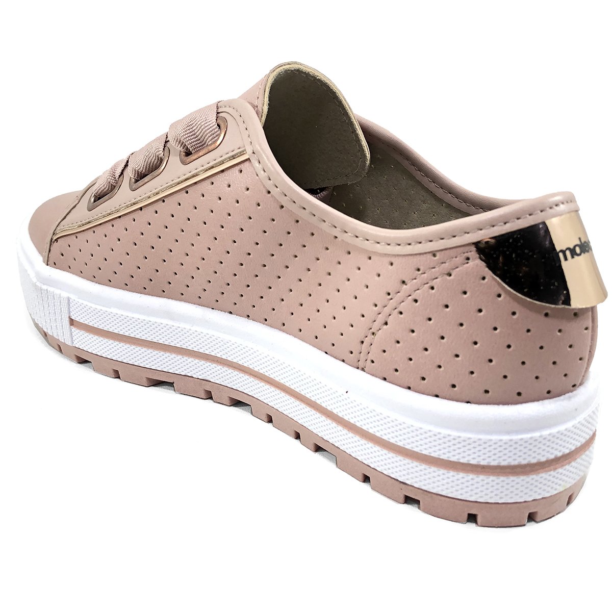 Tênis Moleca Caixa Alta Perfuros Feminino Rosa - Compre Agora | Cabana  Magazine