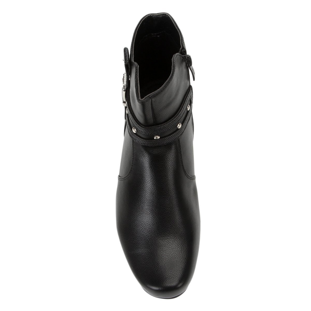 bota cano curto mooncity fivela feminina