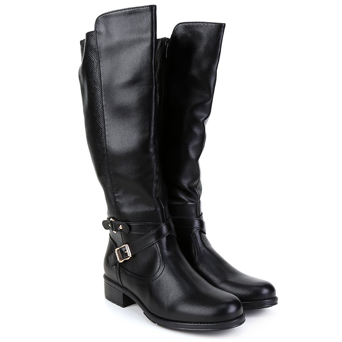 bota com fivela feminina