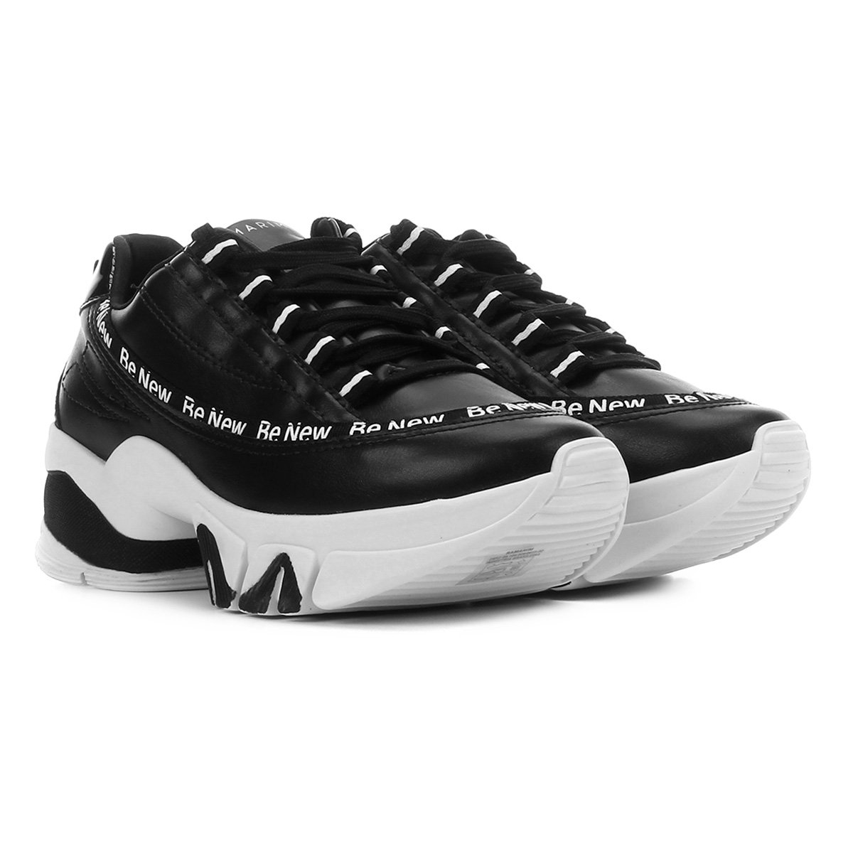 Tênis Ramarim Feminino Chunky Gorgurão - 2080204 Preto - Rio Sul Calçados
