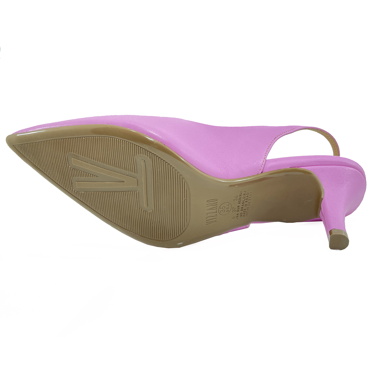 Scarpin Vizzano Slingback Salto Fino M dio Lil s Compre Agora