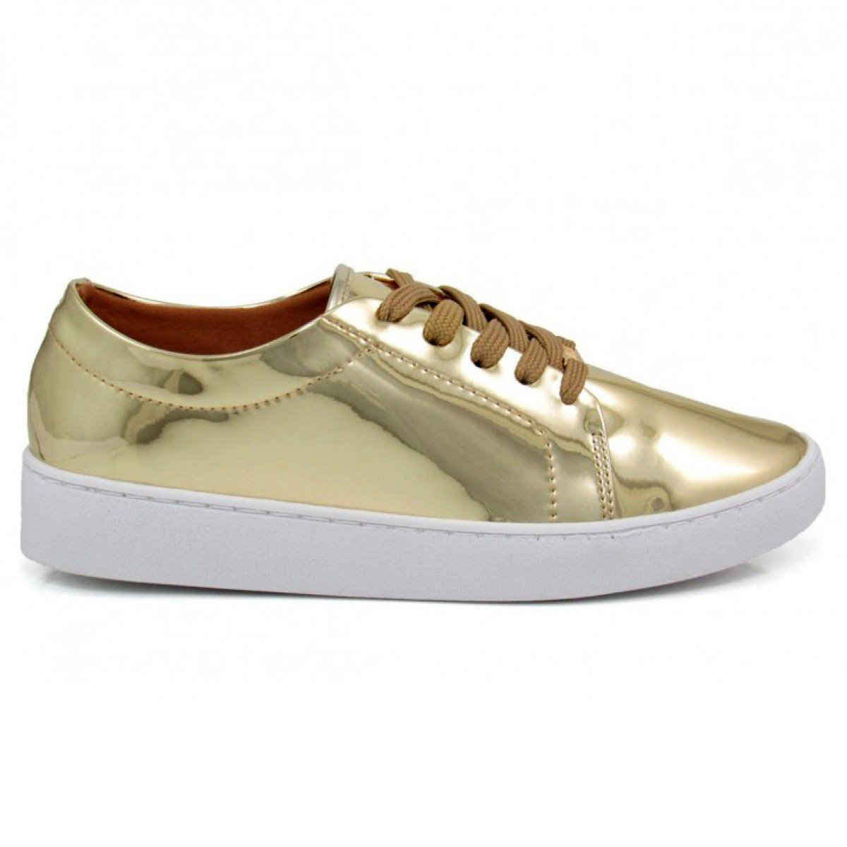 tenis vizzano dourado metalizado