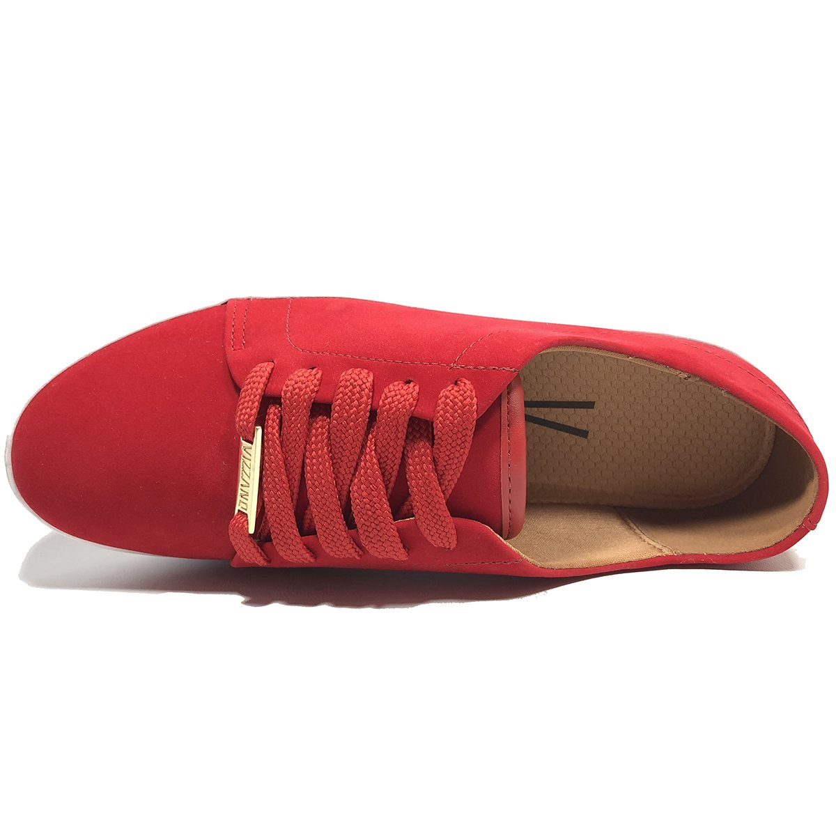 tenis de camurça vermelho feminino